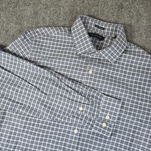 Tommy Hilfiger Slim Fit Stretch Plaid Button Down Shirt‎ Large